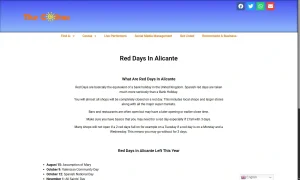 Red Days In Alicante