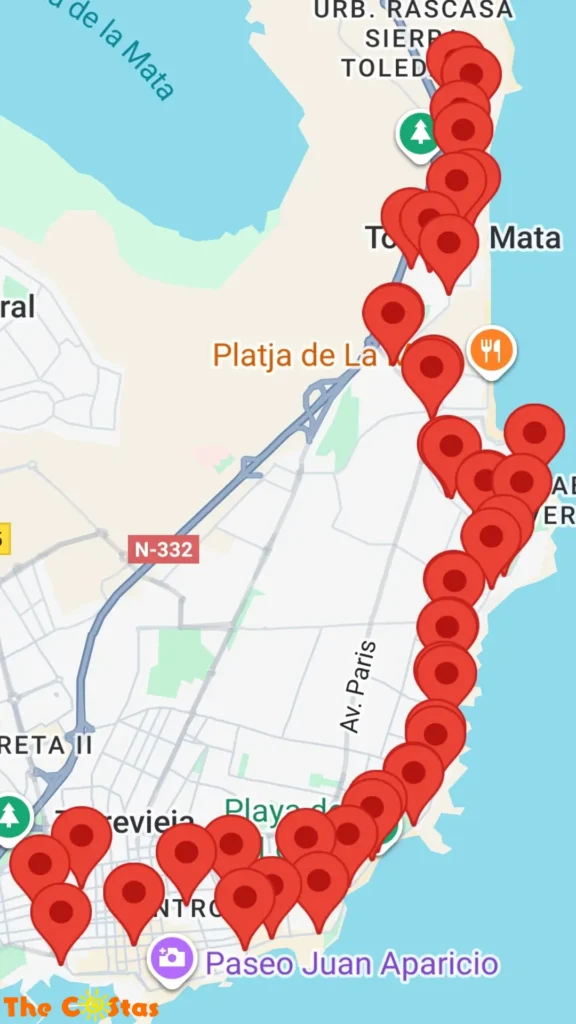 Bus Route A Torrevieja - La Mata