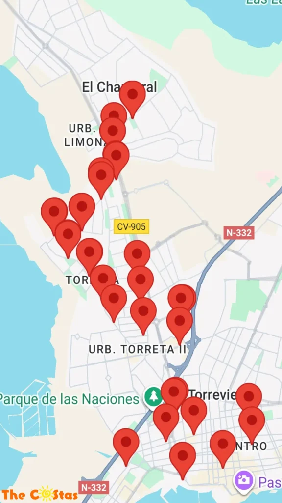 Bus Route B Torrevieja - Torretas