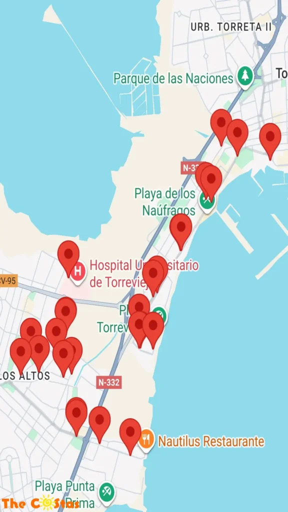 Bus Route DF Torrevieja - Los Altos - Rocio Del Mar