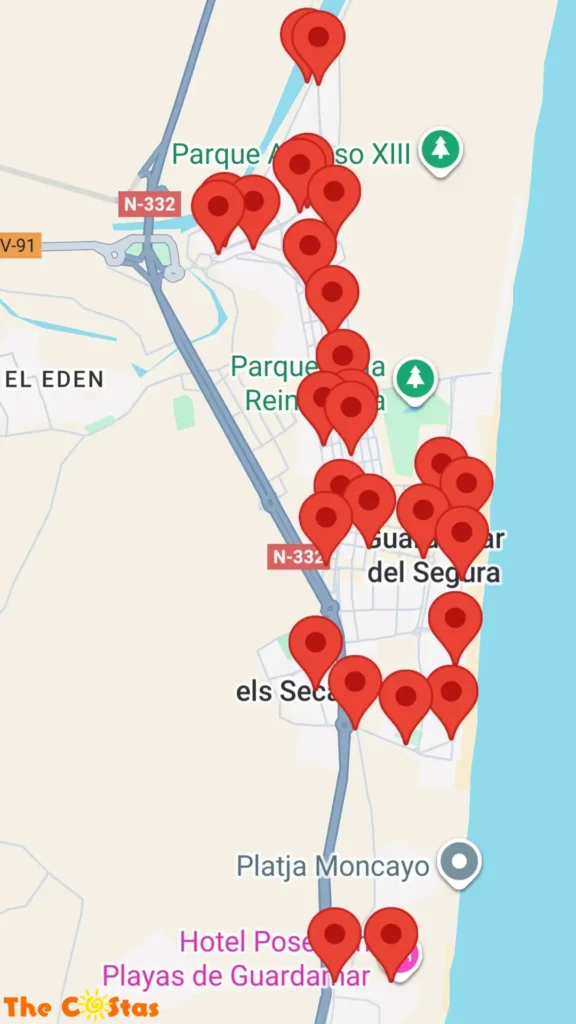 Bus Route Hotel Playas De Guardamar - Puerto