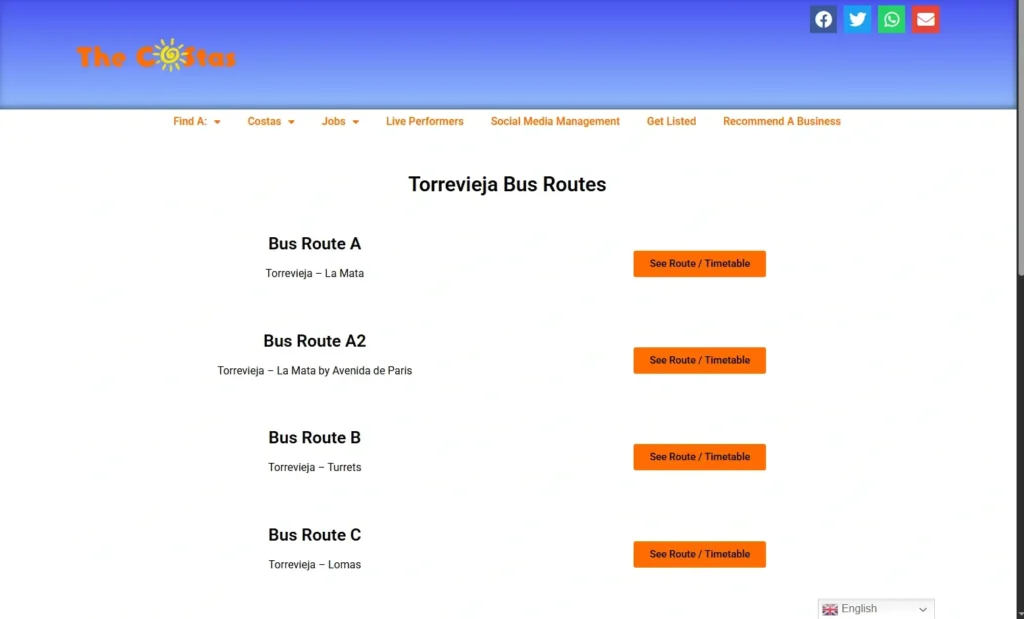 Torrevieja Bus Routes