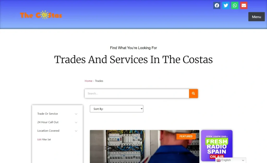 Trades And Services In TheCostas
