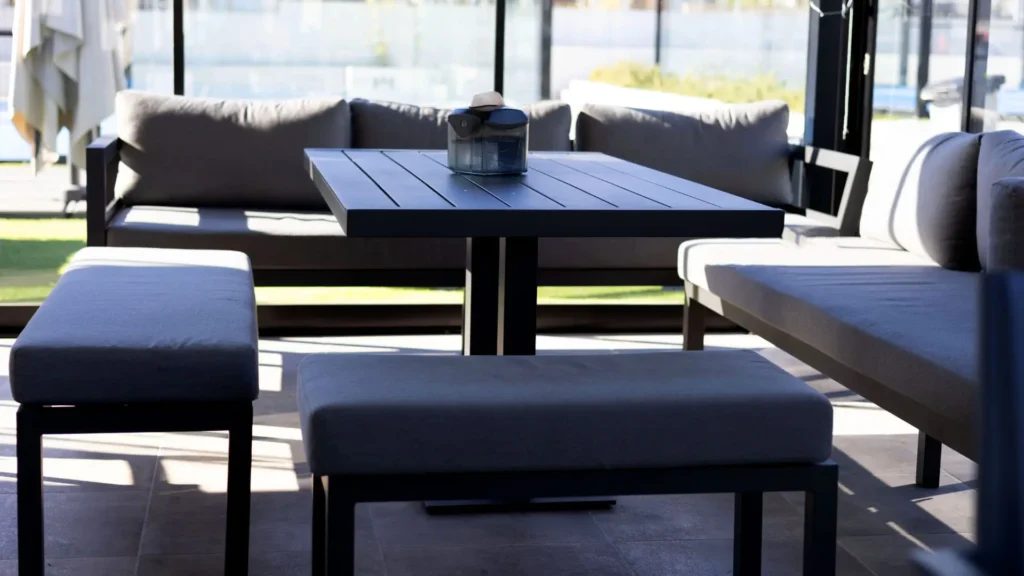 Orange Padel Bar Indoor Seating